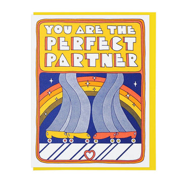 You Are The Perfect Partner Letterpress Card