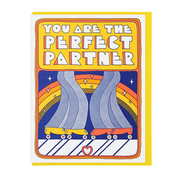 You Are The Perfect Partner Letterpress Card