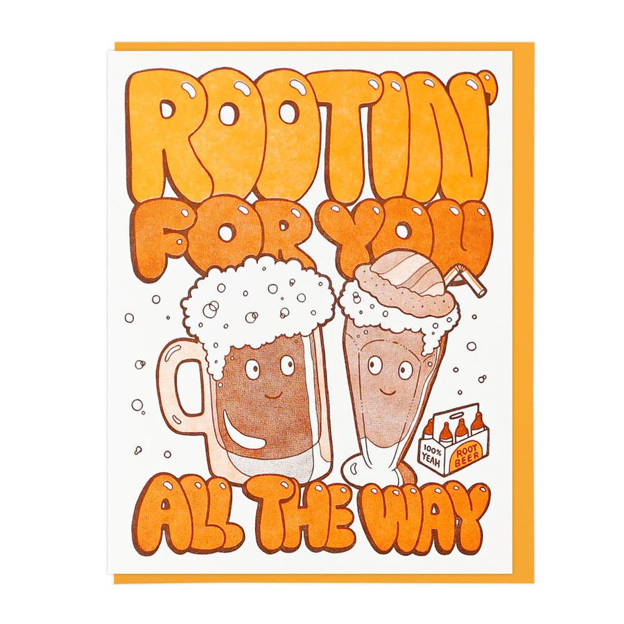 Rootin' For You Letterpress Card