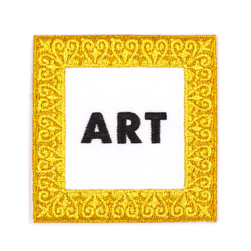 Art Embroidered Iron-On Patch