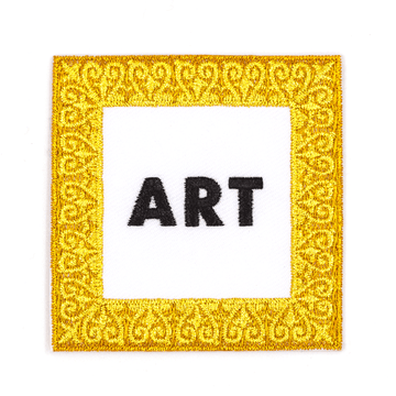 Art Embroidered Iron-On Patch
