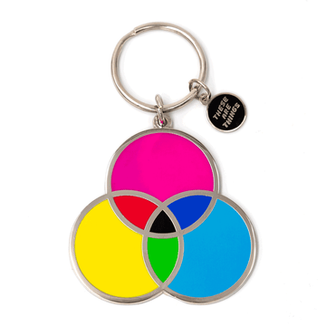 CMYK Enamel Keychain