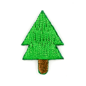 Pine Tree Embroidered Sticker Patch