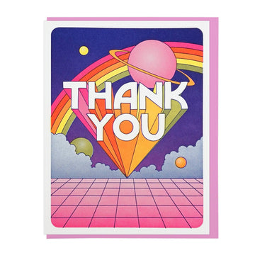 Thank You Universe Letterpress Card