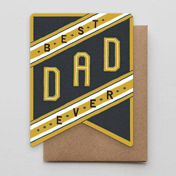 Best Dad Ever Banner Card