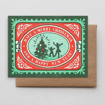 Festive Christmas Stamp Card