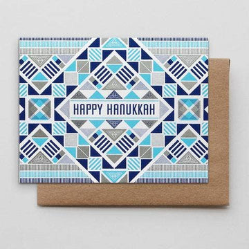 Happy Hanukkah Letterpress Card