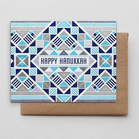 Happy Hanukkah Letterpress Card