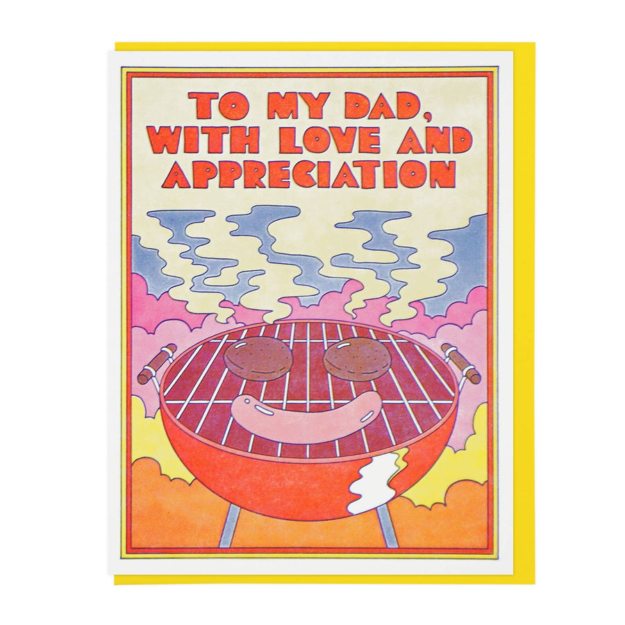 To My Dad With Love And Appreciation Letterpress Card