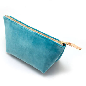 Tiffany Blue Velvet Travel Clutch by General Knot & Co.
