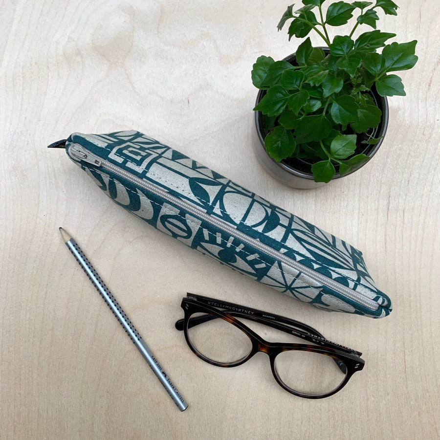 Ocean Woodblock Grant Pencil Case