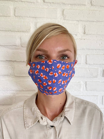 Spring Leopard Face Mask