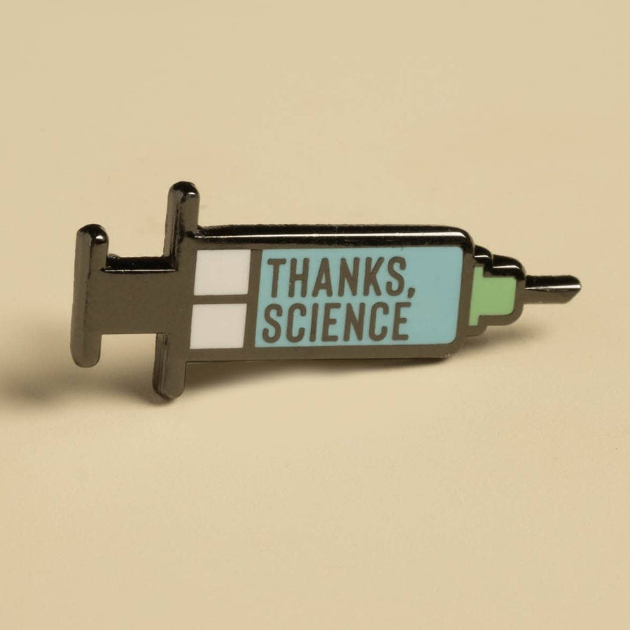 Dissent Pins - Thanks, Science - Vaccine Syringe Mini Pin