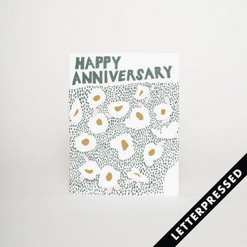 Anniversary Meadow Letterpress Card