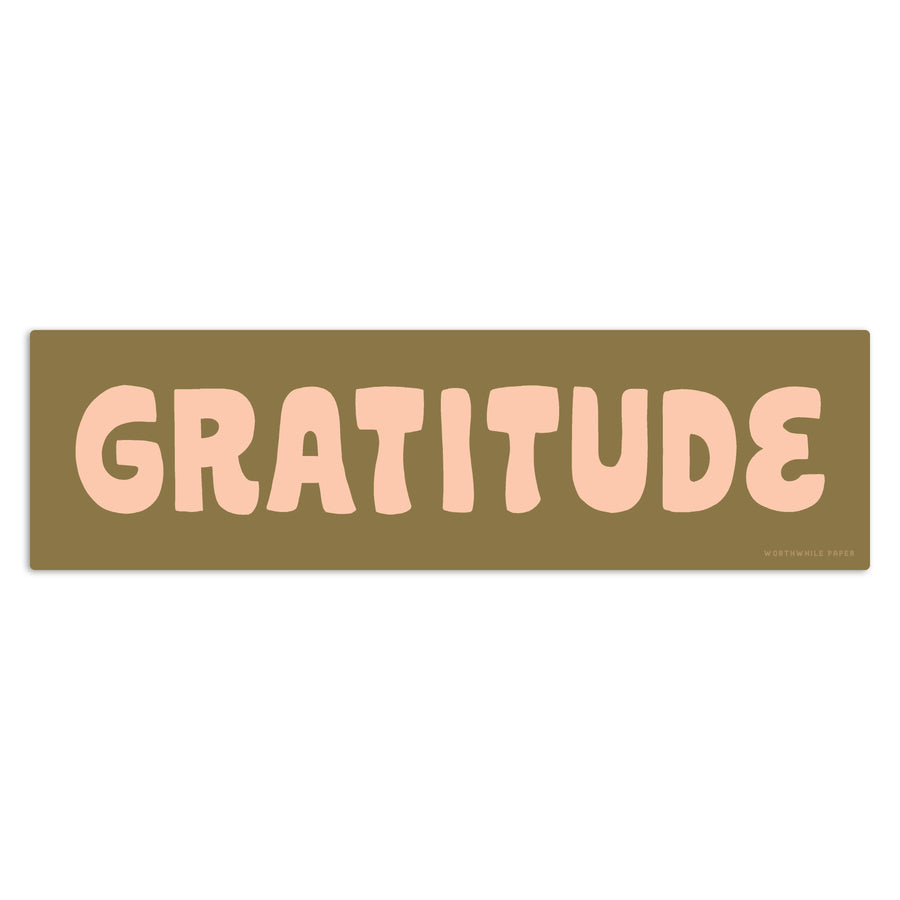 Worthwhile Paper - Gratitude Sticker