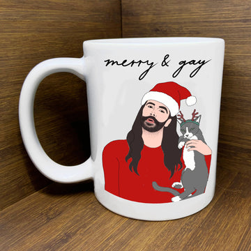 JVN Merry and Gay Holiday Mug