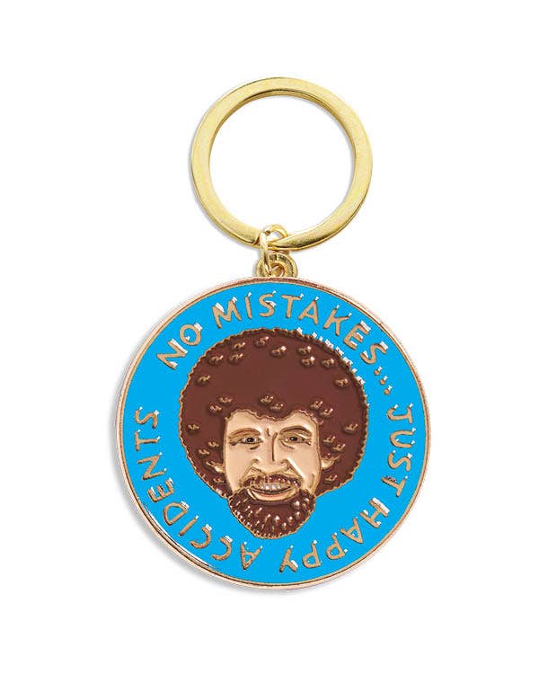 No Mistakes, Just Happy Accidents Keychain