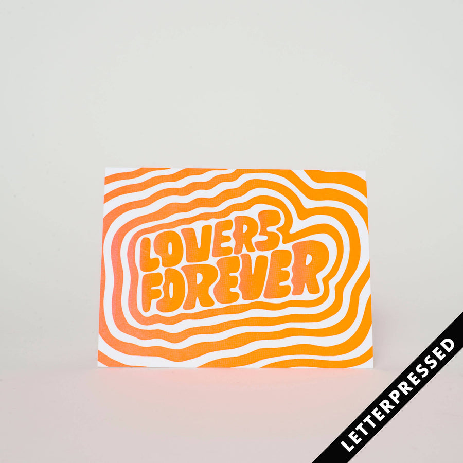 Lovers Forever Letterpress Card