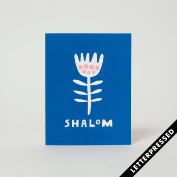 Shalom Card Letterpress Card