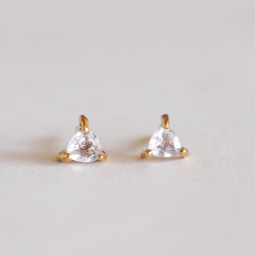 Rose Quartz Mini Gem Earrings by Jax Kelly (Copy)