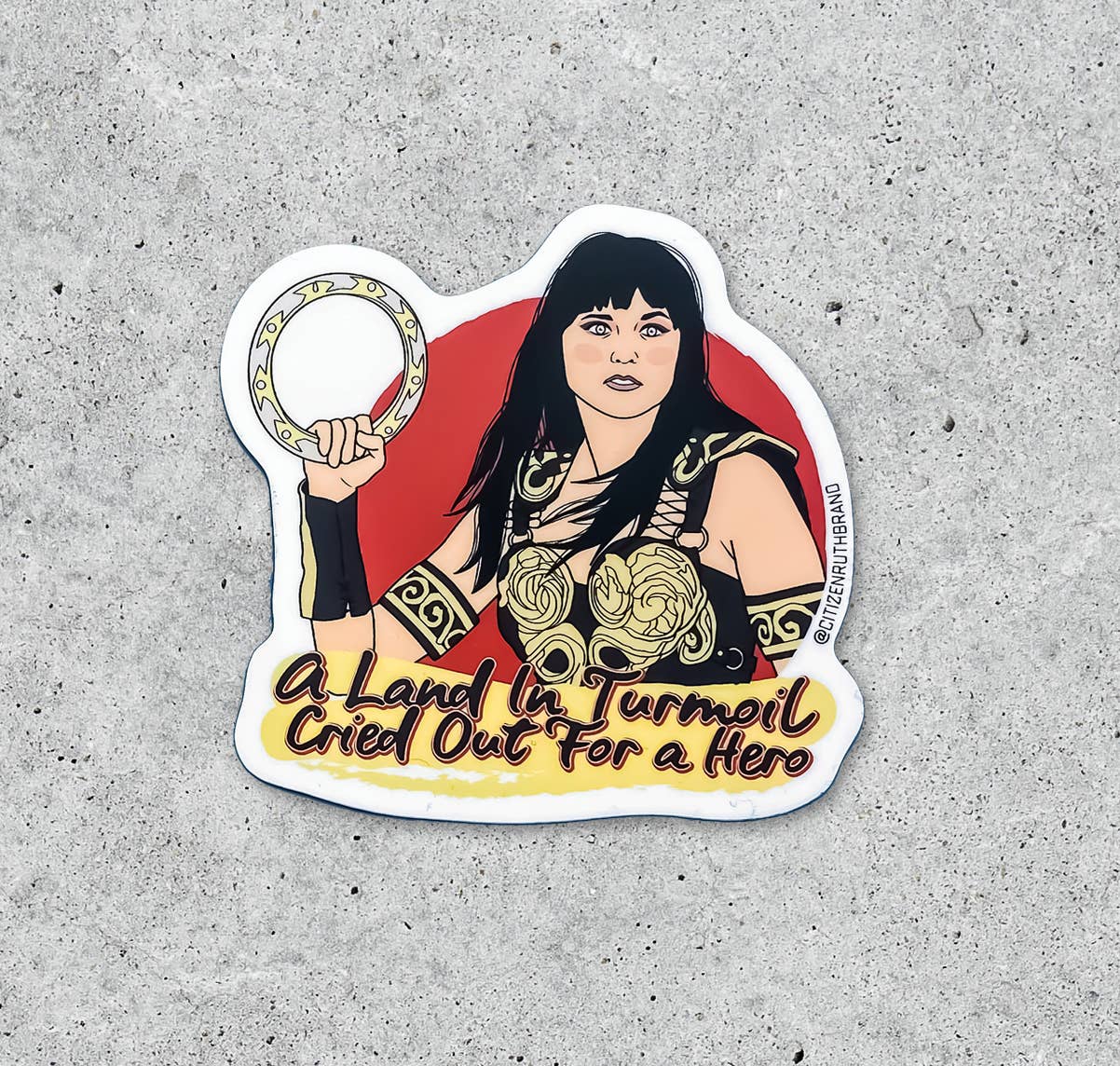 Xena Warrior Princess Sticker – Ruby Press Mercantile