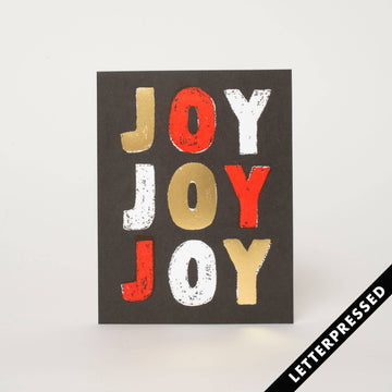 Joy Joy Joy Holiday Card