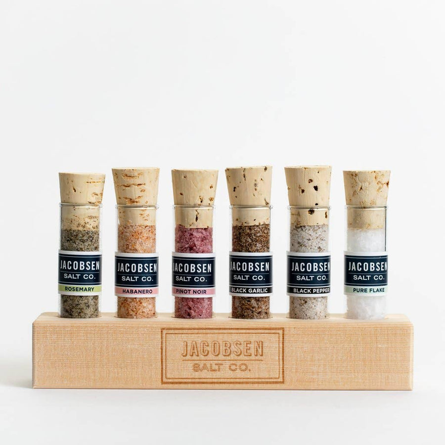 Stand Salt Salt Gift Set w Wooden Stand – Ruby Press Mercantile
