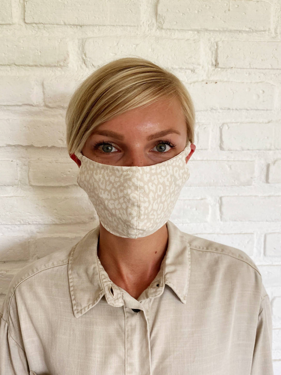 Nala Brulee Linen Face Mask