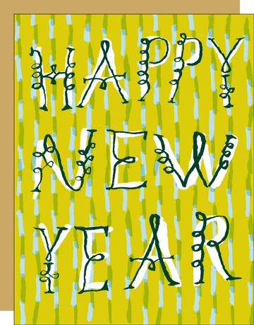 New Year Stripe Card