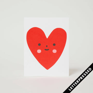 Heart Friend Letterpress Card