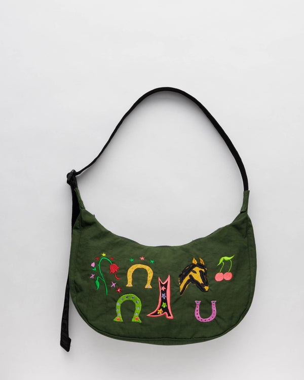 BAGGU Limited Rare & Hard to Find Crescent Crossbody Bag