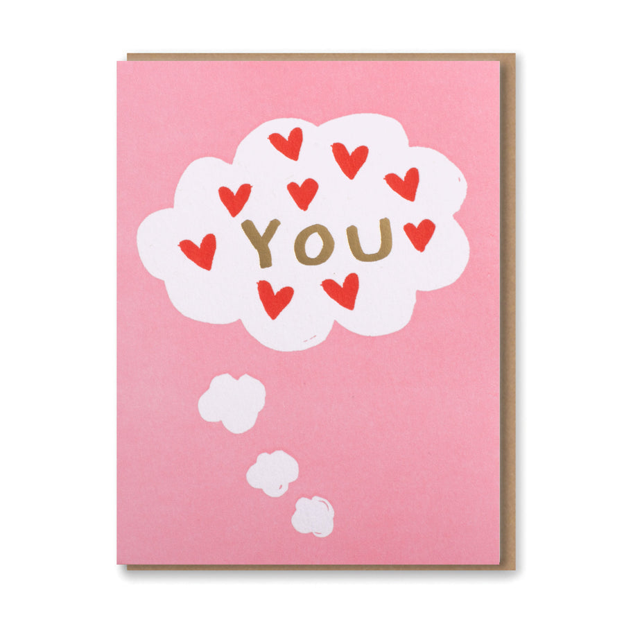 You Thought Bubble w Hearts Card