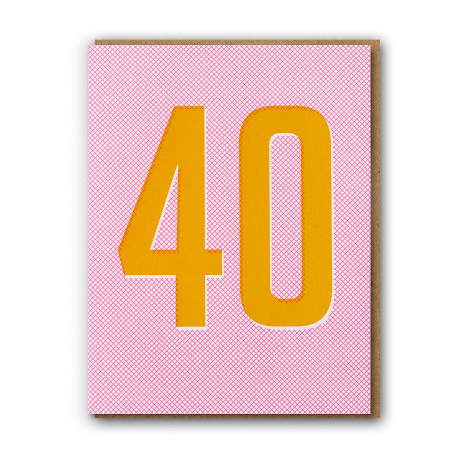 40th Birthday Card