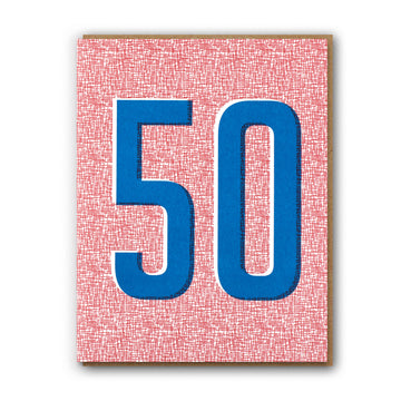 50th Birthday Card