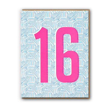 16th Birthday Card