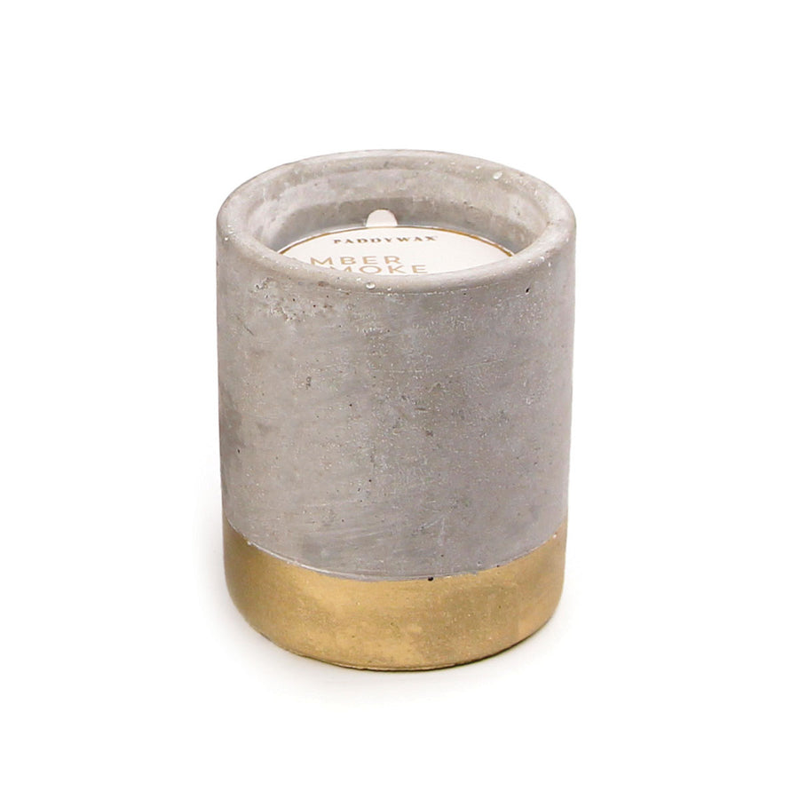 Urban Concrete 3.5 oz Gold Amber + Smoke Candle