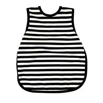 Black + White Stripes Toddler Bapron