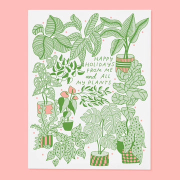 Plants Holiday Card by the Good Twin