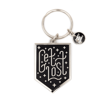 Get Lost Enamel Keychain