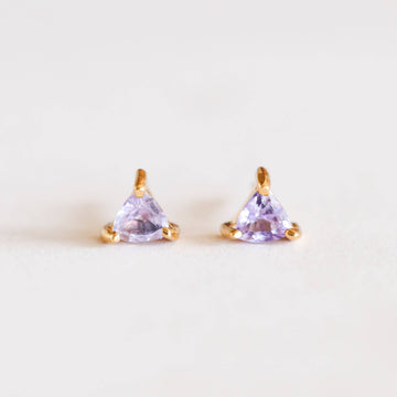 Amethyst Mini Energy Gem Earrings