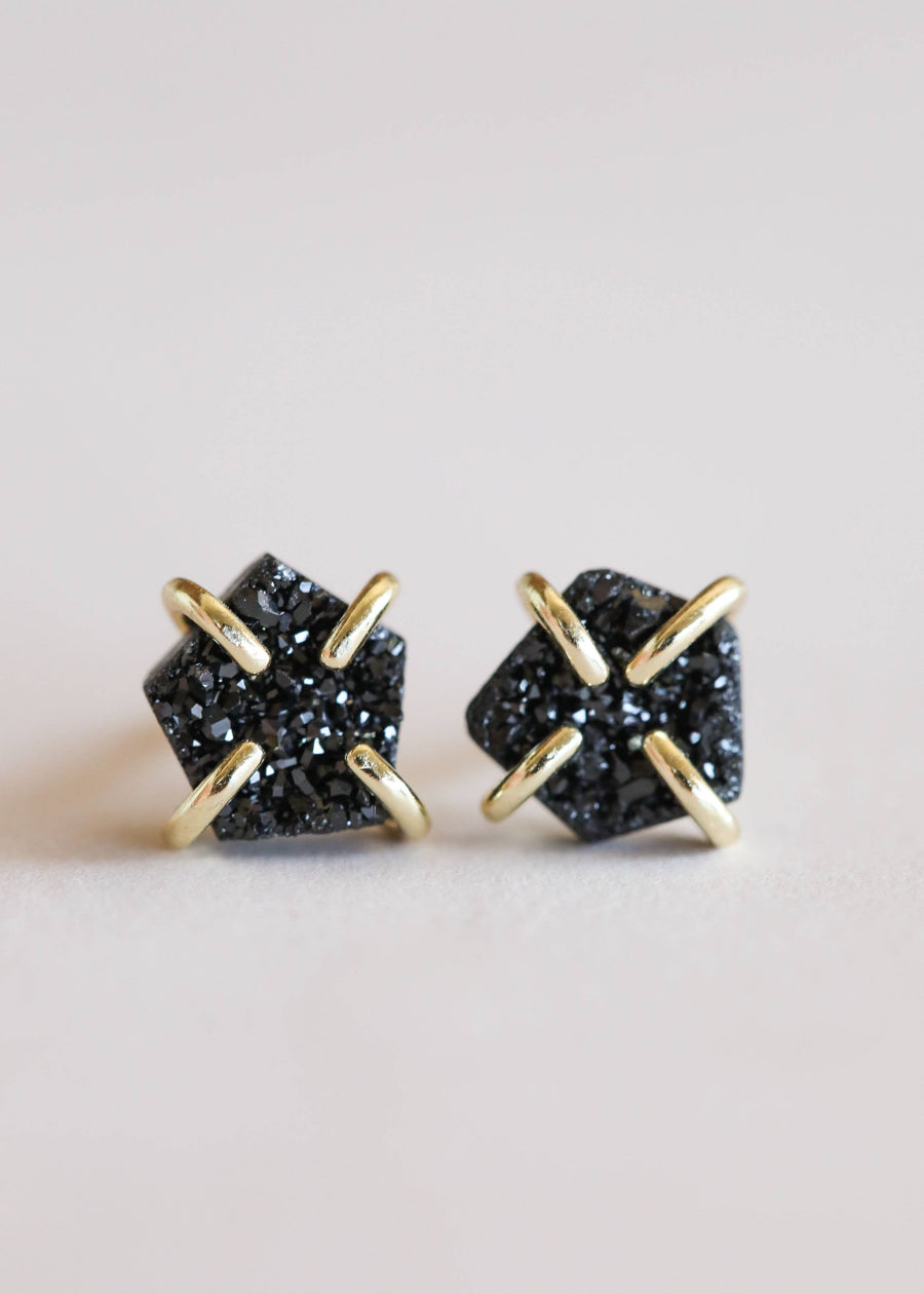 JaxKelly - Druzy Prong - Black