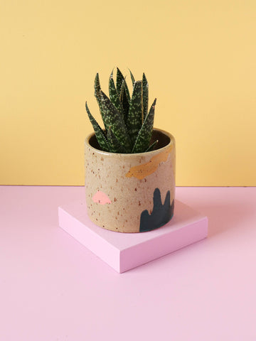 Holiday Small Ceramic Handmade Planter by Nightshift Ceramics