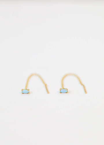 Fire Opal Studded Threaders