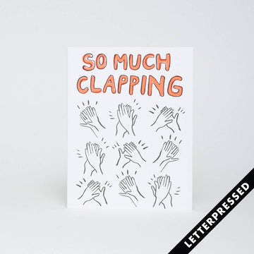 Clapping Congrats Letterpress Card