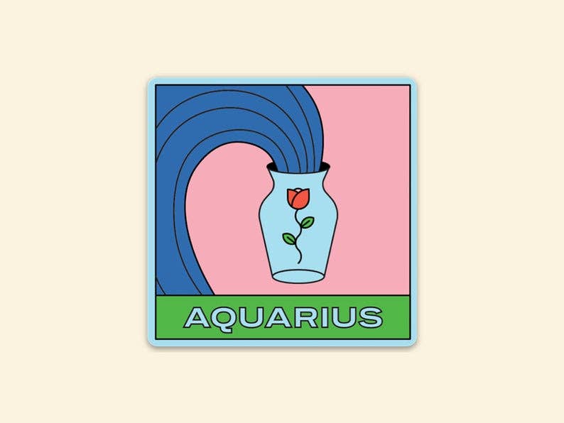 Sticker : Zodiac Aquarius