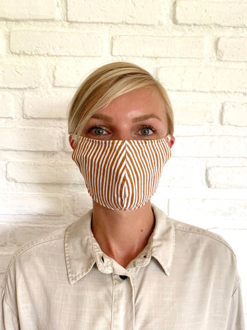 Sonora Stripe Linen Face Mask