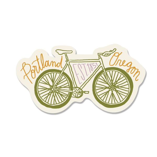 Portland Bike Postcard – Ruby Press Mercantile