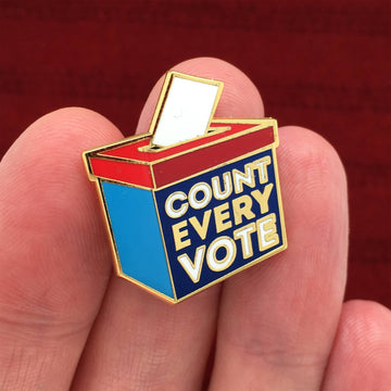 Count Every Vote Mini Pin