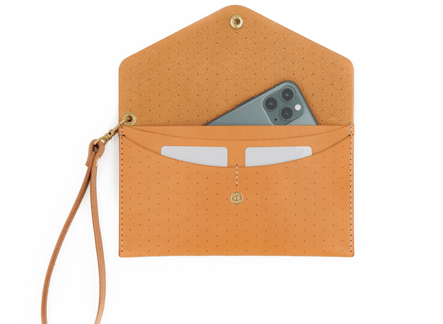 Tan Clutch Wallet