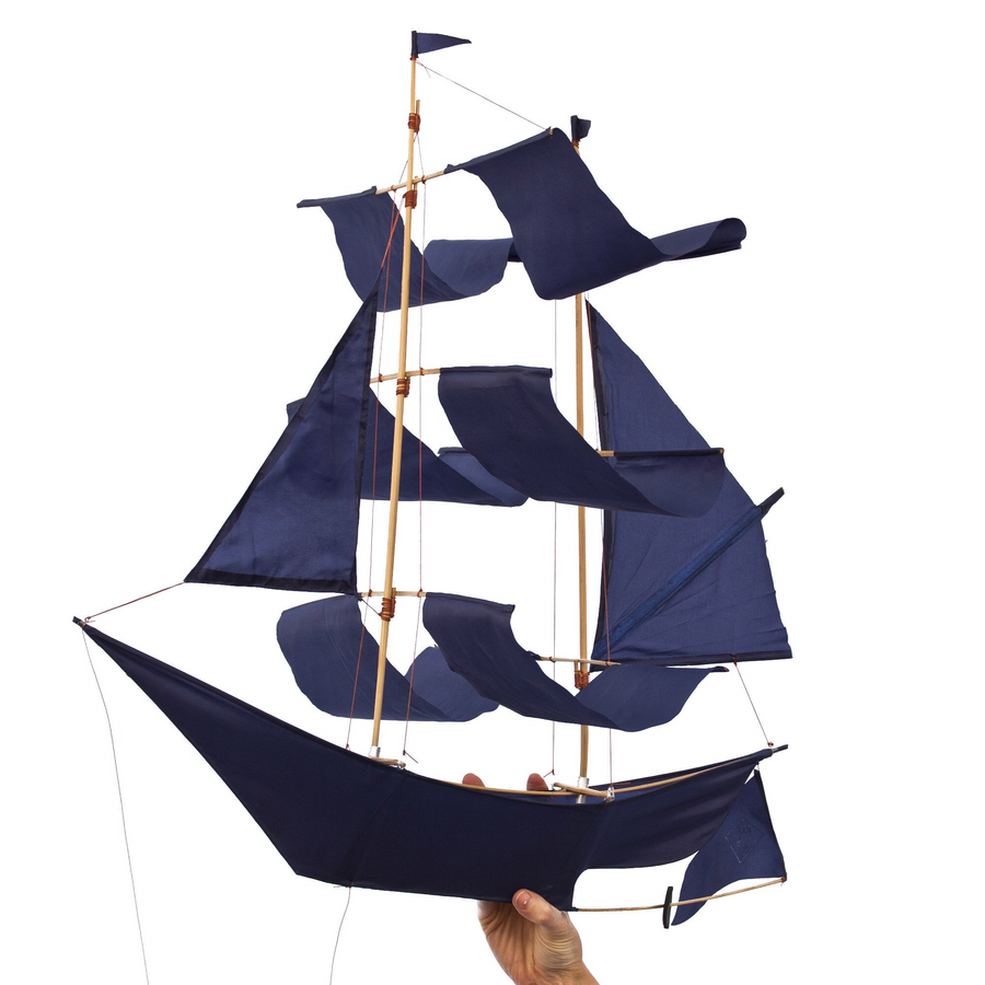 Indigo Sailing Ship Kite